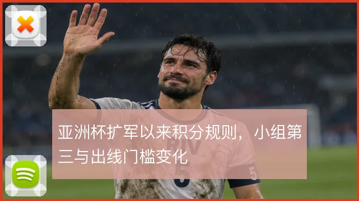 亚洲杯扩军以来积分规则，小组第三与出线门槛变化